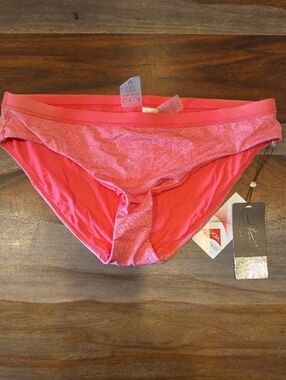 CALIA by Carrie Underwood Pink Marled Bikini Bottoms